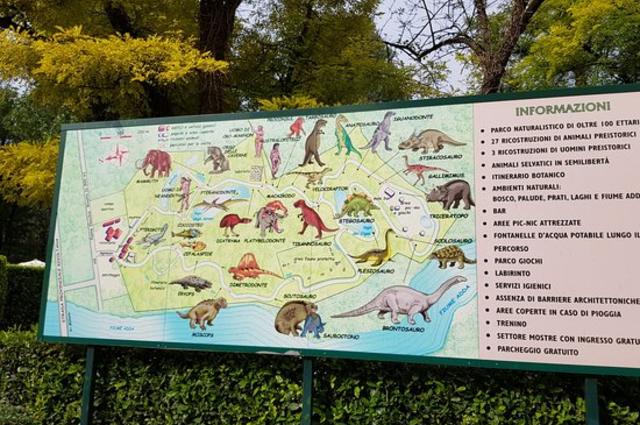 карта Дино-парка в Печчоли карта Дино-парка в Печчоли